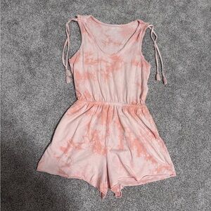 Aerie Tie Dye Sleeveless Romper w/ Pockets